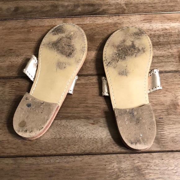 Jack Rogers Hamptons platinum colored Sandals - Picture 2 of 3